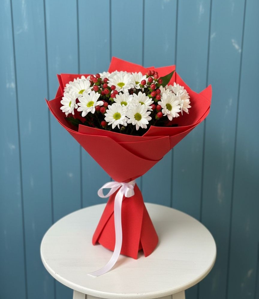 Букет цветов из: Хризантемы в Заречном Свердловской области