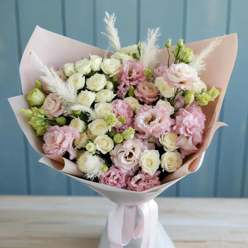 Букет цветов из: Альстромерии и Розы в Заречном Свердловской области