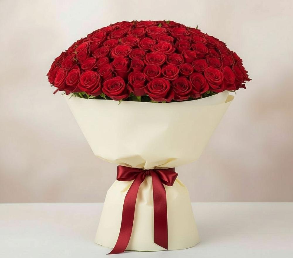 Букет 101 Красная роза Милано в Заречном Свердловской области