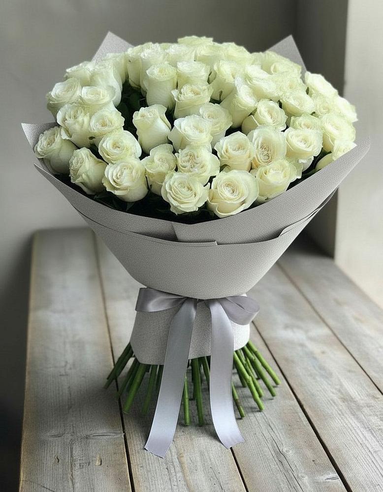 Букет 35 Белых роз в Заречном Свердловской области