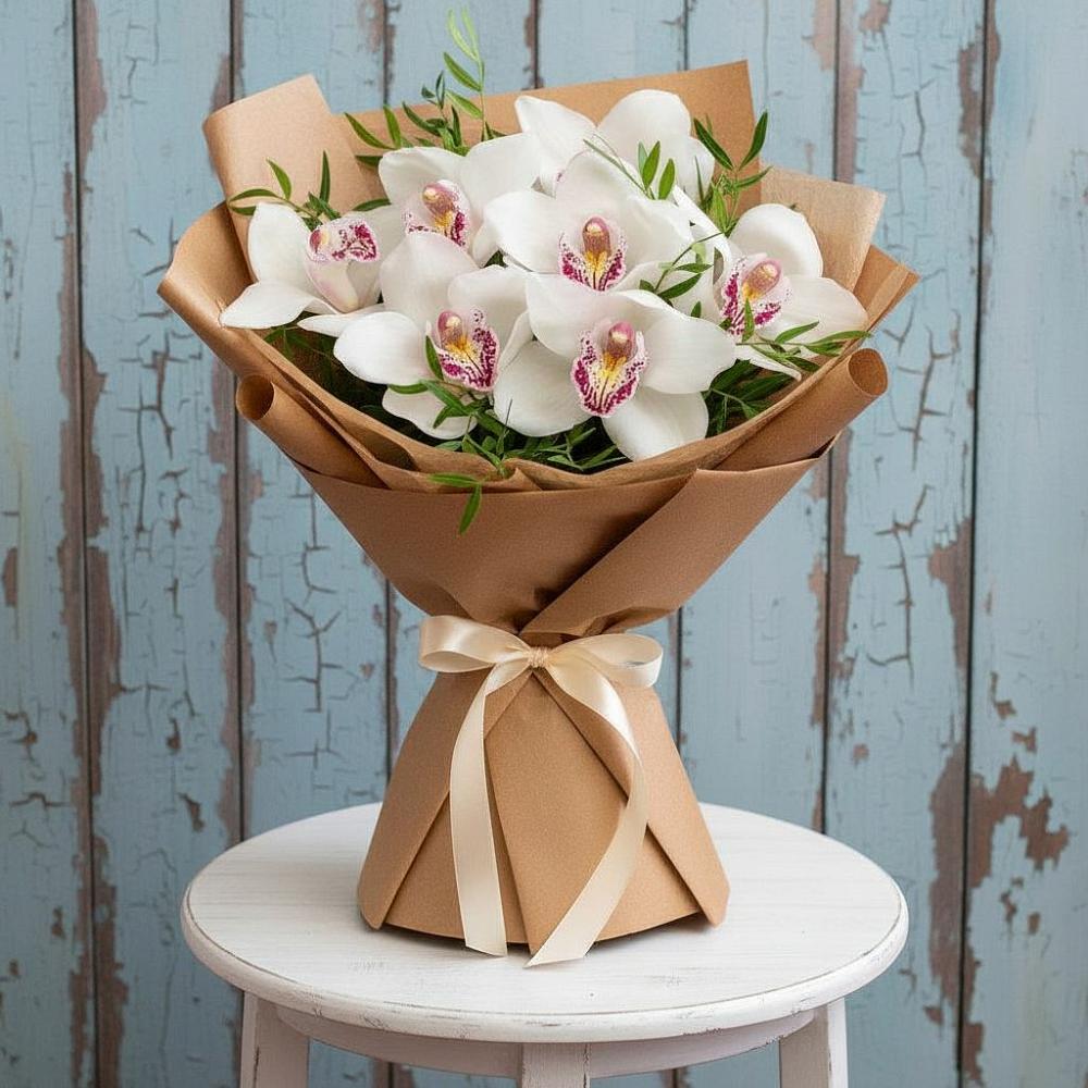 Букет цветов из: Орхидеи и Розы в Заречном Свердловской области