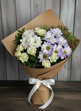 Букет цветов из:  Хризантемы и Розы в Заречном Свердловской области