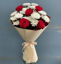 Букет цветов из:  Розы и Хризантемы в Заречном Свердловской области
