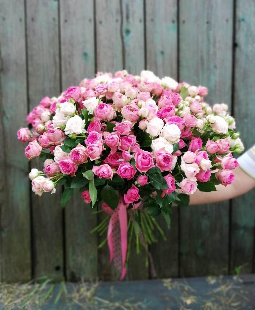 Букет Розовые кустовые розы Натали и Лав Лидия в Заречном Свердловской области