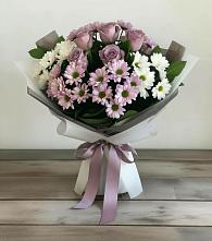 Букет цветов из:  Хризантемы и Розы в Заречном Свердловской области