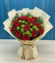 Букет цветов из:  Розы и Хризантемы в Заречном Свердловской области