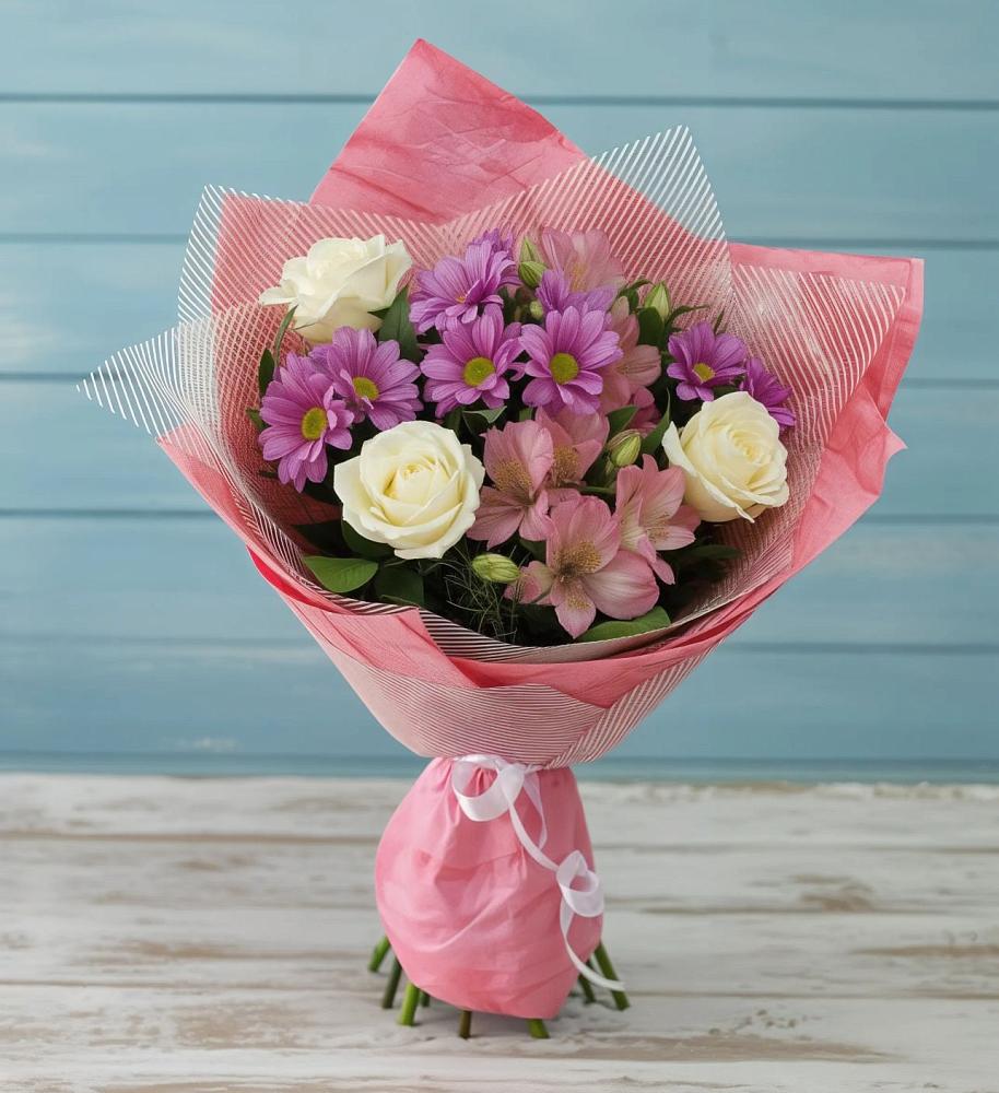 Букет цветов из: Герберы в Заречном Свердловской области