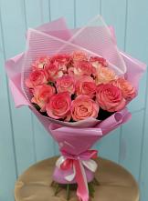 Букет 15 Розовых роз Равель #REPLACE_PRED# Заречном Свердловской области