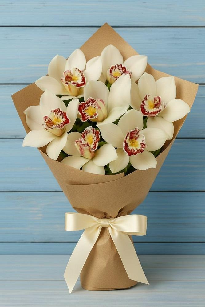 Букет цветов из: Орхидеи и Розы в Заречном Свердловской области