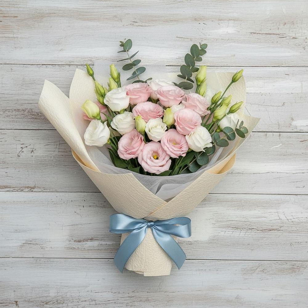 Букет цветов из: Лизиантусы в Заречном Свердловской области